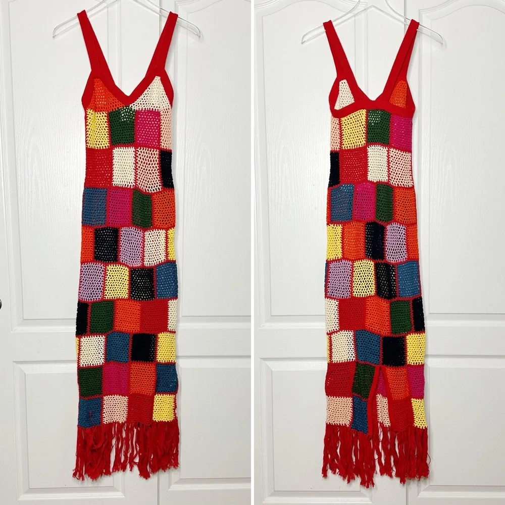 Carolina K Vera Hand Crochet Dress Size XS - Picture 7 of 15